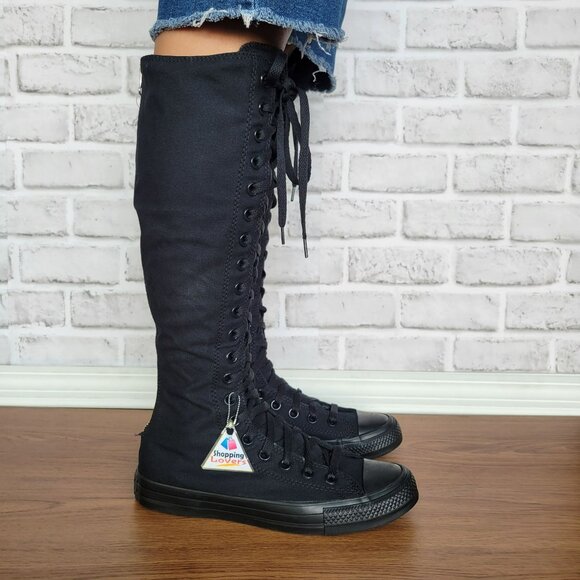 ⭐Converse Chuck Taylor XXHi Size 5.5 Men's Knee-high Boots Black A12325C⭐ - Picture 1 of 6